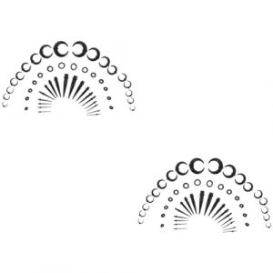 Baluue 2 Ensembles Bijoux Perçants Tunnels Pour Les Oreilles Jauges D'oreille D'halloween Boucles D'oreilles En Corne De Boeuf Boules Quies Jauges Pour Les Oreilles Black Acrylique (Fortune Luck, neuf)