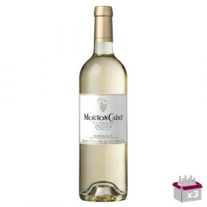 Mouton Cadet Blanc 2021-12° - AOC Bordeaux - 3x75cL (Wine And More, neuf)
