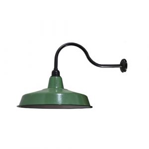 Applique d'exterieur led étanche Applique murale à col de cygne for l'extérieur et l'intérieur Applique industrielle antique étanche Lampe murale à abat-jour vert émaillé for porche, grange et bar(Col (HAOYONGDUOUK, neuf)