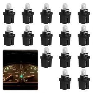 Kuugeo 15PCS Ampoule Tableau de Bord T5 B8.5D LEDJaune Clair,Ampoule t5 LED T5 pour Tableau de Bord,Ampoule Voiture de Commande Centrale Jaune Chaud,&Eacute;clairage Int&eacute;rieur Automobile Pratique et Durable (AMAAL ABD LIMITED, neuf)