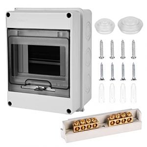Coffret Electrique Etanche Exterieur: Boîte Etanche Electrique Exterieur IP65, Tableau Electrique 2 Rangées Etanche, Boîtier Electrique, Tableau Electrique Etanche Pour Disjoncteur Mural (5 Modules) (annakojisu, neuf)