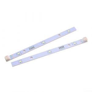Bulevisiter Lot de 2 bandes lumineuses LED pour réfrigérateur E349766 MDDZ-162A 1629348 - Longueur : 16 cm - Bleu clair (YanEKuiJiao, neuf)