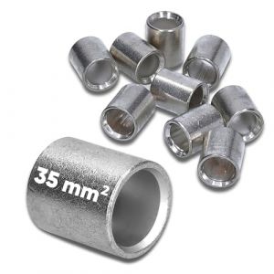 Kalitec L7-P Lot de 10 connecteurs parall&egrave;les 35 mm&sup2; I Connecteur non isol&eacute; I Connecteur &agrave; sertir nu I Connecteur de c&acirc;ble I Qualit&eacute; industrielle du revendeur allemand (Kalitec Verbindungstechnik, neuf)