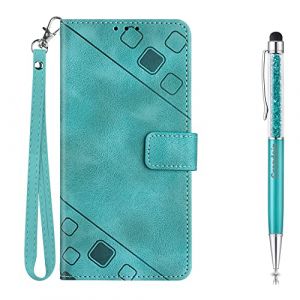 Grandoin Coque pour Xiaomi Pocophone F1, Rabat Portefeuille Cuir Etui, Slim TPU Silicone Bumper Magn&eacute;tique Housse, Flip Porte Cartes avec Fonction Support Cover, Case Xiaomi Pocophone F1 (Vert) (Grandoin FR Store, neuf)