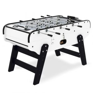 Rendez Vous D&eacute;co - Babyfoot Adulte Int&eacute;rieur Bistrot Blanc 155,3 cm avec Monnayeur - Table de Jeux Familiale et Professionnelle Robuste (BABYFOOT VINTAGE, neuf)