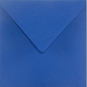 Netuno 25 enveloppes carrées bleu iris 153x153mm 115g Sirio Color Iris enveloppes colorées décoratives enveloppes élégantes pour lettres invitations mariage Noël cartes de voeux anniversaire fêtes (netuno, neuf)