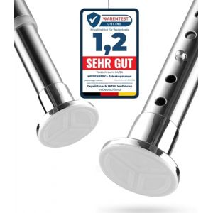 MEISENBERG Ringle Telescopique Sans Percage – Acier Inoxydable Barre De Douche Extensible, Ajustable, Telescopique pour Vetement, Fenêtre, Salle De Bain, Armoire, Chambre (70-110 cm) (MEISENBERG, neuf)