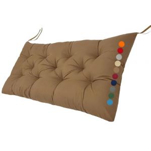 Coussin de Banc Exterieur/Interieur，avec Attaches Antidérapant Coussin de Siège 90x50/100x50/110x50/120x50cm Jardin Coussins Assise pour Baie Vitrée/Terrasse/Balcon/Cuisines(Color 6,90x50x5cm thick) (amzgyc, neuf)