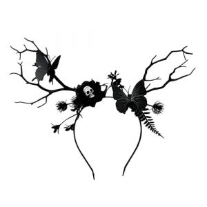 WASTEBIN Serre-tête en forme de branche d'arbre pour adultes et adolescents en forme de fleur pour Halloween, banquet, fête, cosplay (QiaoguangUK, neuf)
