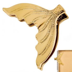 craspire Pince &agrave; Livre Queue de Poisson en M&eacute;tal Dor&eacute; Vintage Marque Page Sir&egrave;ne Fantastique R&eacute;tro Support de Page D&eacute;coration Accessoire de Lecture Pince &agrave; Billets R&eacute;utilisable pour Carnet de Voyage (CRASPIRE FR, neuf)