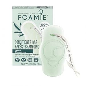 Foamie Après-Shampoing solide pour cheveux secs à l'aloe vera qui hydrate intensément les cheveux, 100% vegan, sans plastique et sans sulfates 80g (LEGEND'HAIR DELTA BEAUTE DISTRIBUTION, neuf)
