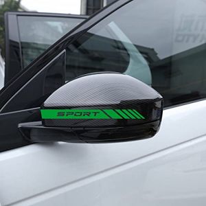 Autodomy Autocollants Stickers Rétroviseur de Voiture avec Rayures Design Stripes Pack de 6 Unités de Largeurs Différentes pour Deco Tuning Voiture Design Sport (Vert) (Domy Company, neuf)