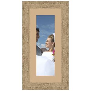 Cadres Photos pêle mêle multivues Sable 1 Photo(s) 10x30 Passe Partout, Cadre Photo Mural 15x35 cm Naturel Beige, 3.5 cm de Largeur (RK Cadres, neuf)