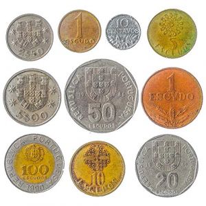 10 Vieilles pièces de Monnaie du Portugal. Pièces de Collection ESCUDOS Portugais CENTAVOS 1969-2001. Choix Parfait pour Votre Tirelire, Porte-Monnaie ET Album pour LA Monnaie (Gerda Group, neuf)