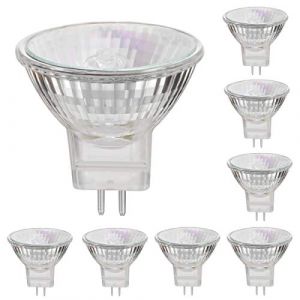 VINBE Ampoules Halogènes MR11, 35W, 12V, MR11, GU4 Ampoules Halogènes à Base De Deux Broches, Dimmable，2700k Blanc Chaud（8 PCS） (VINBE, neuf)