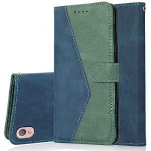 Radoo Coque pour Sony Xperia L1, Housse &Eacute;tui en PU Cuir Portefeuille Antichoc &Eacute;tui &agrave; Rabat Clapet Protection Magn&eacute;tique Flip Cover Wallet Case avec Carte Fentes, Fonction Stand (Bleu Vert) (LiLuLa Store, neuf)