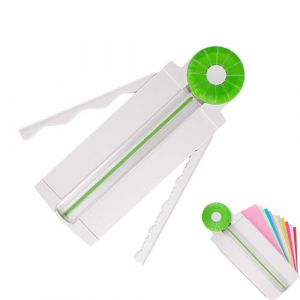 Massicot 12 en 1 pour loisirs cr&eacute;atifs, avec lames d&eacute;coratives et molette de r&eacute;glage, id&eacute;al pour le papier cartonn&eacute;, les photos, le scrapbooking et les travaux manuels (ZIYOUMENG, neuf)