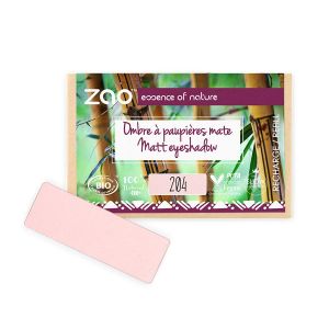 ZAO essence of nature - Recharge Ombre à paupières rectangle Mate 204 Vieux rose doré - 1,3 gr (Bio et sans additif, neuf)