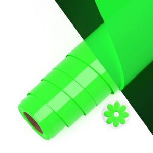 Asoway Flex Thermocollant Pour Tissu, 3d Puff Vinyle Thermocollant Vert Lumineux 25 X 244cm HTV Rouleau pour pour T-Shirts, Vêtements Sacs, Cadeaux de Bricolage, Effet de motif tridimensionnel (LZS Commerce international, neuf)