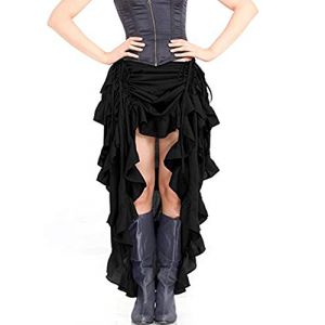 Zooma Sexy Femmes Gothique Vintage Jupe Dentelle Costume Steampunk Corset Robe (CHAOHU DATU, neuf)