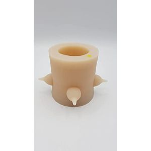 NOURRINOU Bibi, Fabrication Française, Station de nourrissage, mangeoire pour Chiots, Chatons, Biberon Silicone pour Chiots, Taille Moyen #1 Jaune++, pour Chiot Petite Taille. (NOURRINOU BIBI, neuf)