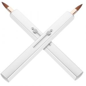 IWOWHERO Ensemble De Pinceaux De Maquillage Pour Femmes 2 Pièces Pinceau À Lèvres Applicateur De Rouge À Lèvres Capuchon Doux Et Délicat Pour Un Look Minimaliste (Langeriy, neuf)