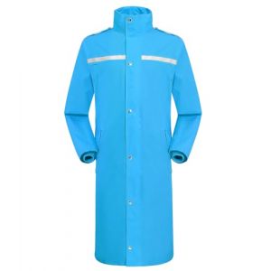 Coutyuyi Homme Veste de pluie imperm&eacute;able &agrave; long manteau de pluie pour capuche r&eacute;utilisable V&ecirc;tements de pluie l&eacute;gers r&eacute;fl&eacute;chissants（Bleu,L） (Coutyuyi outdoor, neuf)