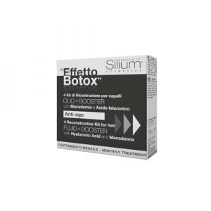 SILIUM Botox Kit Anti-Age Reconstructive Kit Fluid + Booster Montly Treatment With Hyaluronic Acid and Macadamia 4 Kit (Win2Win Distribution, neuf)