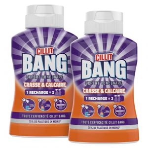 Cillit Bang Crasse Et Calcaire - Nettoyant Salle De Bain Anti Calcaire - 2 Recharges = 4 Sprays - 2x200 ml (Sinas - Shop, neuf)