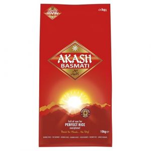 AKASH Riz Basmati 10 kg (Masala Wala, neuf)
