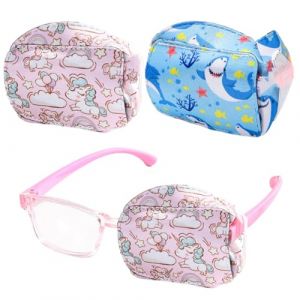 Cache Oeil pour Adulte et Enfant,cache oeil enfant 2 pièces, cache oeil medical Pour amblyopie orthoptiste adultes et enfants, cache-œil couvre Lunettes Eye Patches pour fille (SENXING UOH LTD, neuf)