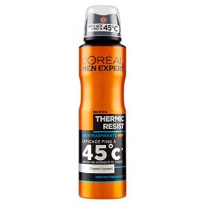 Déodorant en spray L'ORÉAL Paris Men Expert Thermic Resist, anti-transpirant 48h, efficacité jusqu'à 45°, 6 pièces (IwonaTEC, neuf)