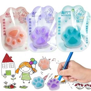 THXFUNAREA 3 Pièces Gomme, Stylo Gel Effaçable Gomme, Gomme Silicone pour Effacer l'encre Thermique (BYSMDXZDZH, neuf)