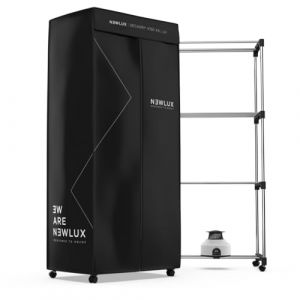Newlux - Sèche-Linge électrique Portable Secadry Noir avec lumière UV pour désinfecter, 15kg, Temp. 180min, 4 Niveaux, séchoir par Ventilation (1200W) 3 en 1 Sèche-Linge, Armoire, Séchoir à Linge (MarkJV Shop, neuf)