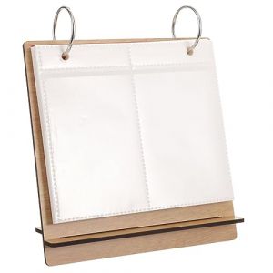 CALLARON Pr&eacute;sentoir d'art d'ongle mini cadre pour photos panneau d'affichage de photos cadre photo album afficher l'album photo cadre photo, album photo &agrave; rabat album photo de bureau M&eacute;tal (Raindrops On Roof, neuf)