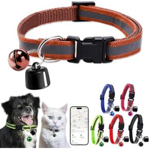 Starnearby Collier GPS Animaux, Anti-Perte, Traceur GPS Chat, Traqueur GPS Chien, Collier Traceur GPS Chien et Chat, Localisateur GPS Chien et Chat Compatible avec iOS et Android (Brun) (Pasercvxzoreso, neuf)