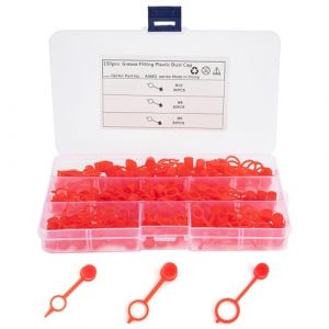 NUWIQ 150 Capuchons de Protection de Graisseurs, Assortiment de Graisseurs en Plastique Capuchon de Protection, avec Bo&icirc;te de Rangement, pour Voitures, Motos et Camions, M6/M8/M10 (ZY-EU, neuf)