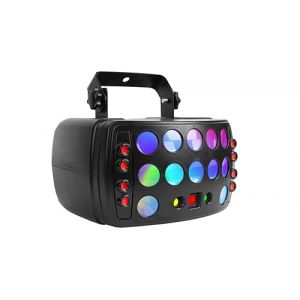 Jeux de Lumi&egrave;re pour Lumi&egrave;re Disco, RGB avec Effets Stroboscopiques et Laser,DMX512 & T&eacute;l&eacute;commande, Laser DJ pour F&ecirc;te, No&euml;l, Anniversaires, Discoth&egrave;ques, Soir&eacute;es (BrightWish, neuf)