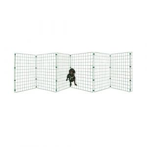 Flexipanel Cl&ocirc;ture Flexible pour Chiot/Chien &ndash; Barri&egrave;re Portable pour Votre Animal de Compagnie &ndash; Barri&egrave;re Autonome &ndash; Cl&ocirc;ture Pliable pour int&eacute;rieur et ext&eacute;rieur (Gro Garden Products Ltd, neuf)