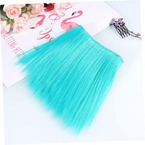 DRESSOOS 5pièces Perruque Droite Résistante à Haute Température Pour Poupées Turquoise Pour Projets Diy Et Artisanat (Mingsyue, neuf)