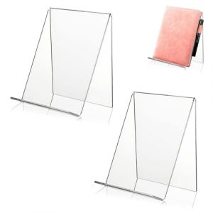 Support de Livre, Porte-livres en Acrylique, Presentoir Livre Plexiglas, Serre Livres Transparent, 2 Pi&egrave;ces (TOPREOW, neuf)