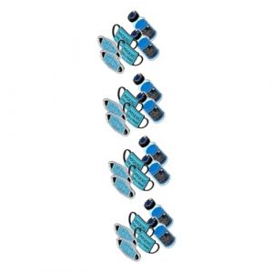 DEARMAMY 4 Ensembles Broche D'Infirmière Cordon Broche D'Infirmière Pour Femmes Badge Épingle À Revers Accessoires Écharpe Clip Bobine Carte Rétractable 6 pièces * 4 (Telinei, neuf)