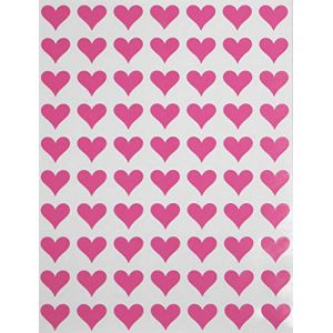 Royal Green Gommettes &Eacute;tiquettes Autocollantes En Forme De C&oelig;ur Rose Id&eacute;al Pour Les Anniversaires, Les Mariages 5 Feuilles Environ 1,3cm (13mm) Paquet De 350 (RoyalGreenMarketEU, neuf)