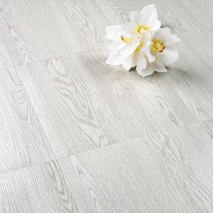 FunStick Lot de 5 rev&ecirc;tements de sol PVC Aspect carrelage et bois Gris et blanc Imperm&eacute;ables Pour cuisine et salle de bain 30 x 30 cm (Livelynine Euro, neuf)