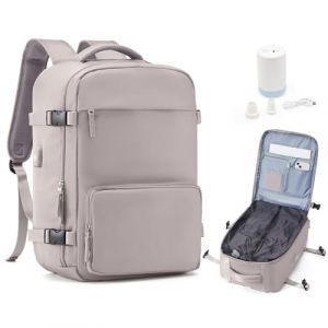 Sac à Dos Sous Vide Avec Pompe, Voyage Cabine Avion Ryanair Cabine 40x20x25, Sac à dos Compression Sous Vide Poche Antivol, Porte Gourde, Femme & Homme (Wassdins   Store, neuf)