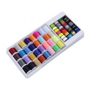 60 Couleurs Fil à Coudre, Fil Couture Machine à Coudre, Bobine Ensemble De Fils à Coudren avec BoîTe De Rangement, Convient Pour La Couture à La Main Et Les Machine (deruidakeji, neuf)