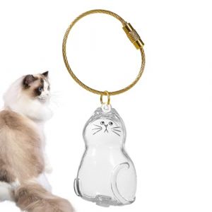 Pendentif Bo&icirc;te De Conservation De Poils De Chat, Bouteille De Conservation De Poils De Chat, Pendentif Porte-cl&eacute;s Pour Animaux De Compagnie, M&eacute;morial Pour Sac &Agrave; Main, Portefeuille, Sac &Agrave; Dos, Porte-c (woodone, neuf)