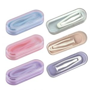 JEYORZY 6 Pcs Pinces a lentilles de Contact, Ventouse pour Lentille Souple, Pince &agrave; &eacute;piler en Silicone, Ventouse Lentille Souples et rigides pour lentilles de Contact avec bo&icirc;te pour Voyage (Wacicy EU, neuf)