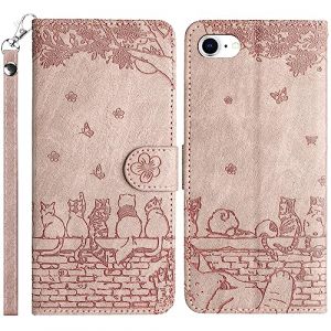 TOUCASA Coque pour iPhone SE 2020/iPhone 8/iPhone 7 (4,7 Pouces), Housse Etui Portefeuille Cuir, Fermeture Magn&eacute;tique &agrave; Clapet [Fonction Support] Flip Case pour iPhone SE 2020/8 (Violet Fum&eacute;) (Mltour-EU, neuf)