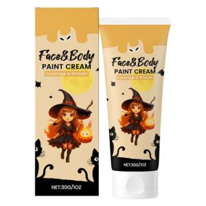 Peinture Visage et Corps,Peinture Cr&egrave;me Corps Totale - Maquillage Lavable Longue Dur&eacute;e pour Adultes Vampire Squelette Zombie Th&eacute;&acirc;tre F&ecirc;te No&euml;l Cosplay,No&euml;l Zombie Squelette Vampire (Givbeaut, neuf)